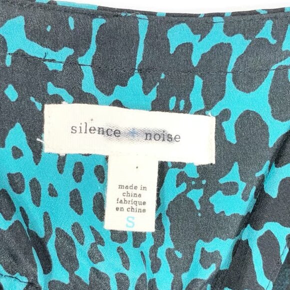 Silence Noise Small Dress Spaghetti Strap Green Black Mini Sleeveless - Picture 3 of 3